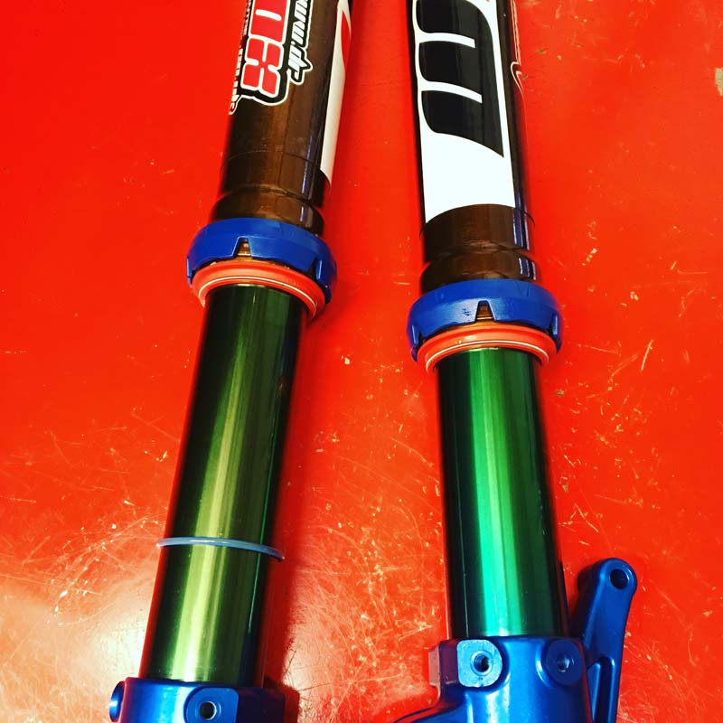 Stock WP 4CS Forks - Treated to the Dr Shox FFS Service